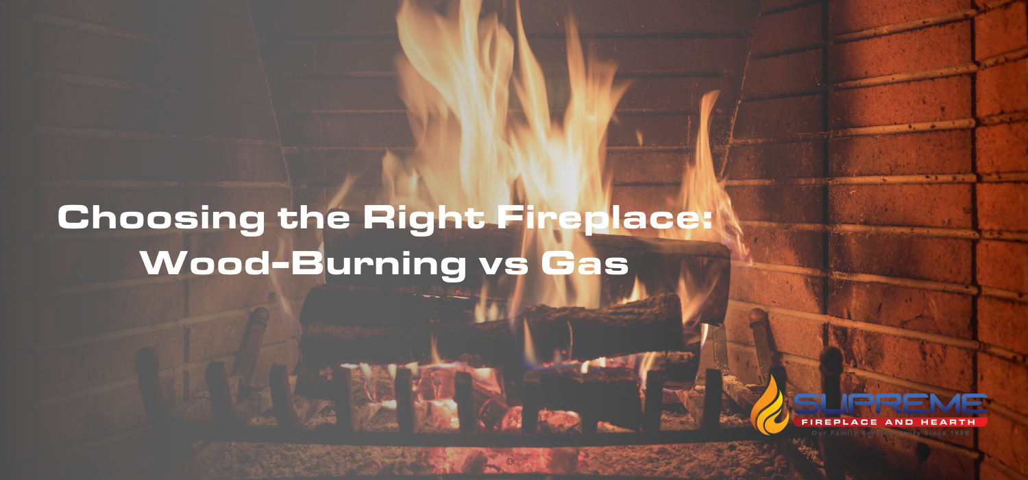 wood burning vs gas fireplace