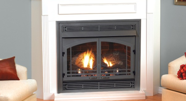 vent-free gas fireplace