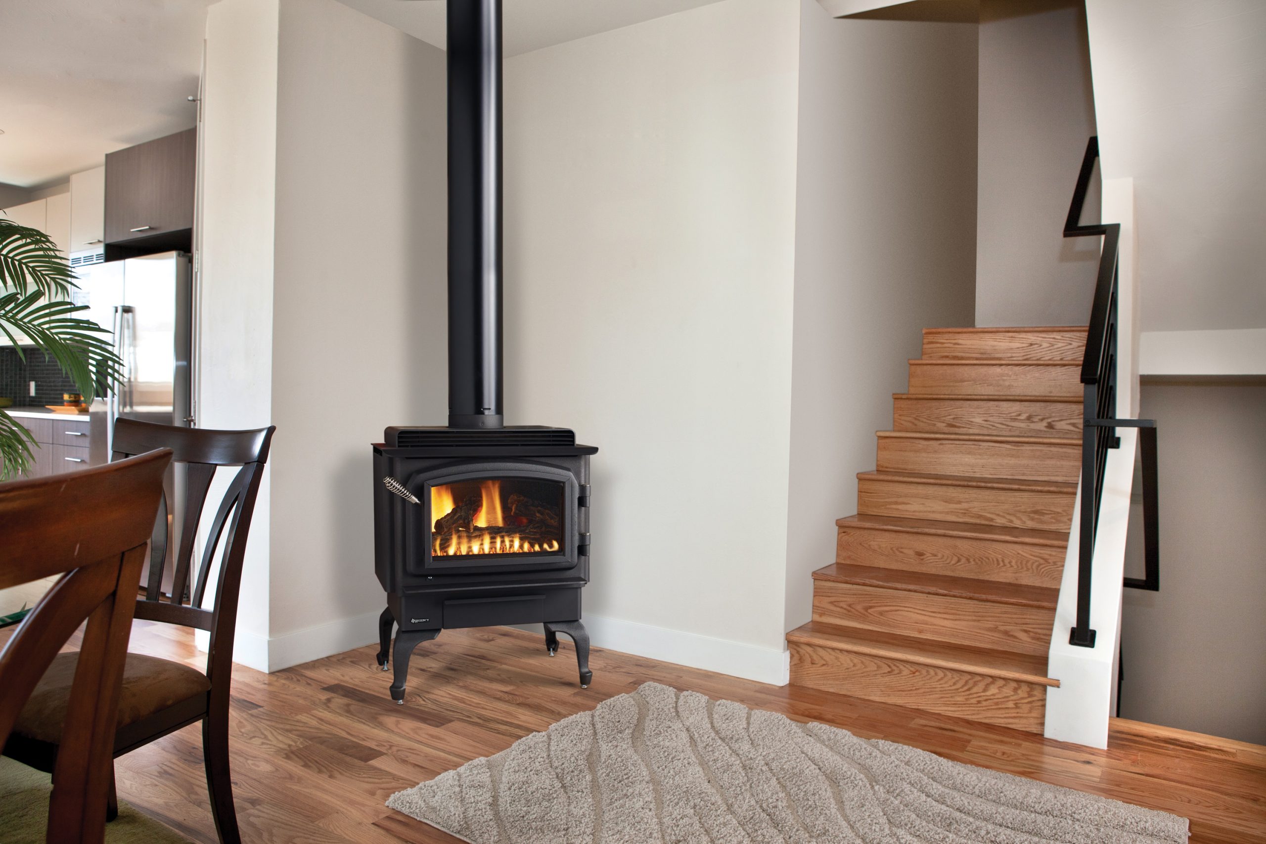 gas stove fireplace