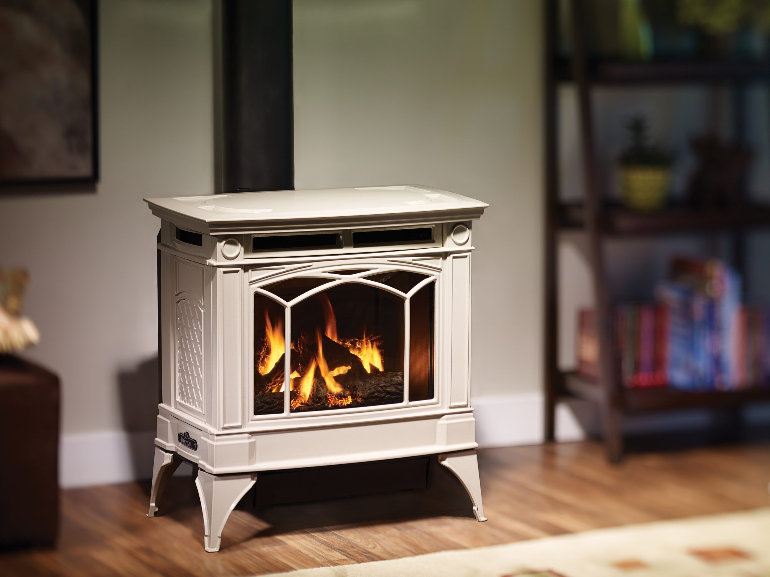 gas stove fireplace