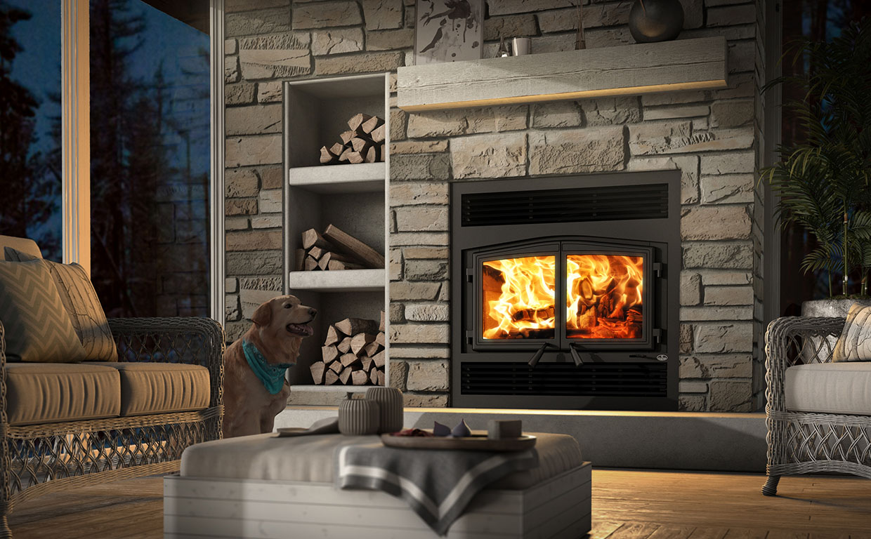 Zero Clearance Wood Burning Fireplace