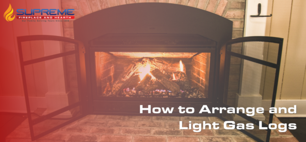 how to arrange fake logs in gas fireplace