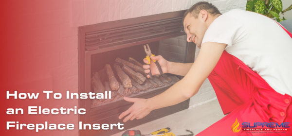 how to install electric fireplace insert