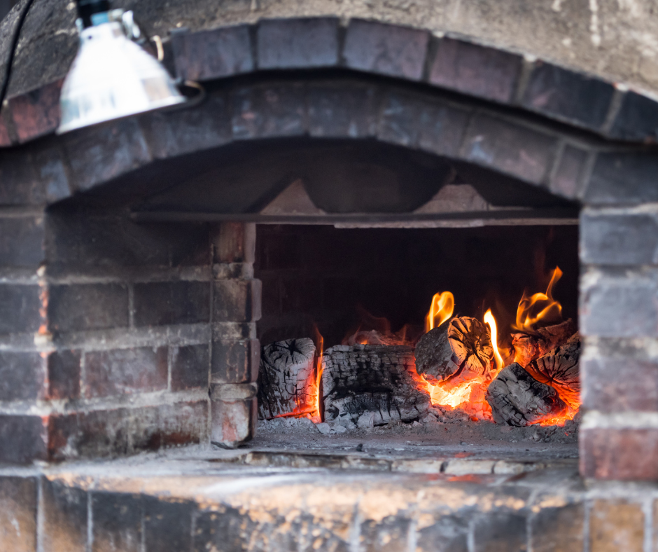 outdoor fireplace pizza