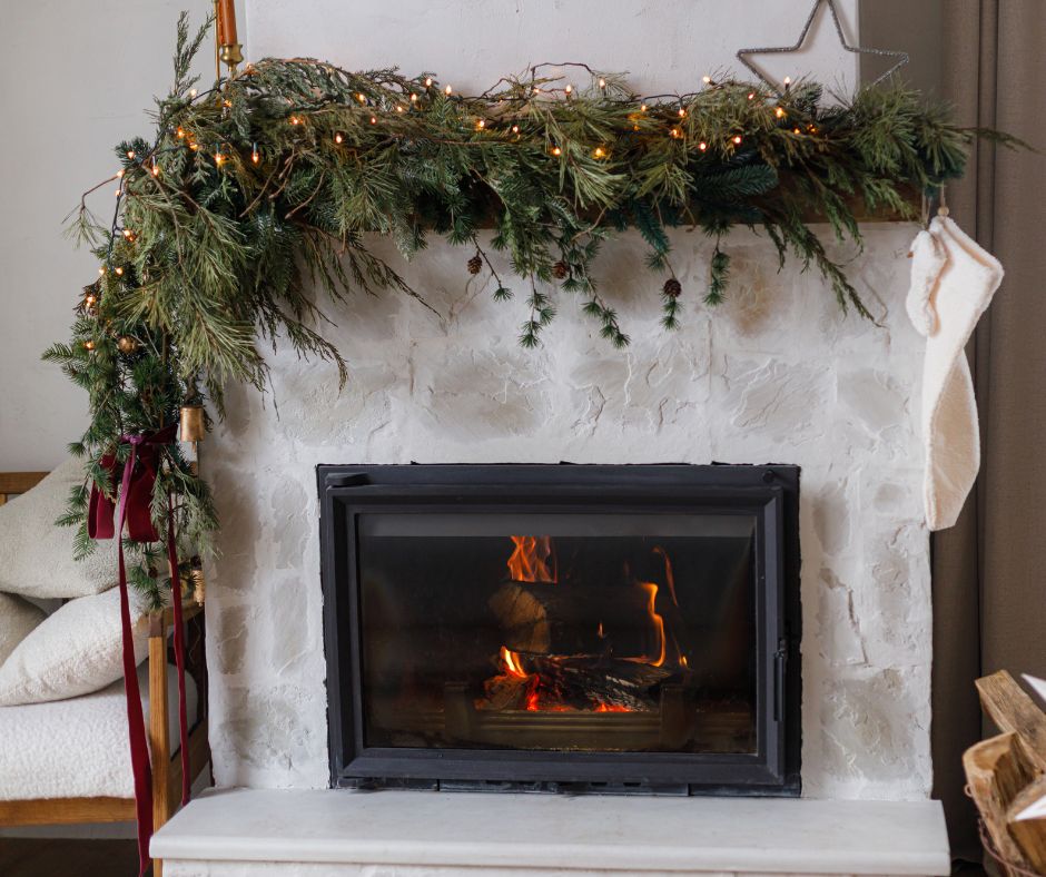 holiday mantel holiday fireplace mantel