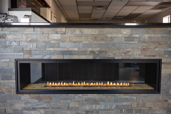 linear fireplace