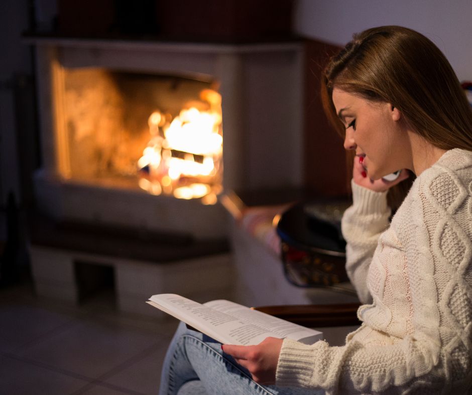fireplace at home